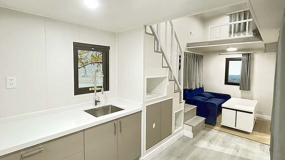 Tiny Home on Wheels sleeping loft